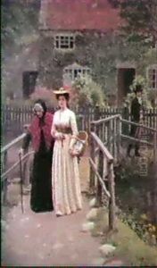 A Wistful Glance by Edmund Blair Blair Leighton