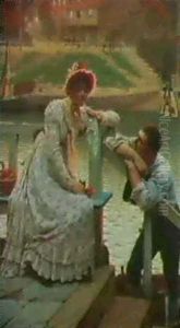 Den Forelskede Faergemand Gor Kur Til En Ung Pige by Edmund Blair Blair Leighton
