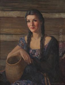Portrait Of A Native American Maiden