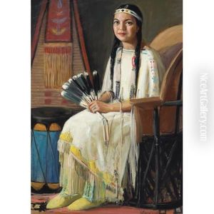 Sitting For Her Wedding Portrait