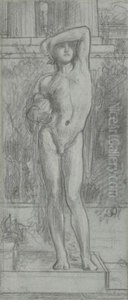 Study For Boy Holding A Vase - view 1