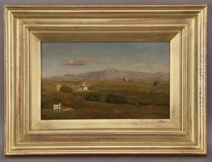 Monte Sacro, In The Roman Campagna, Showing The Roman Nomento by Lord Frederick Leighton