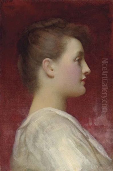 Head Of A Girl In A White Dress - view 1
