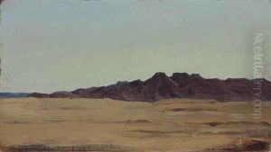 Landscape Study, Morning (recto) (+ Hill Study (verso); 2 Works) by Lord Frederick Leighton