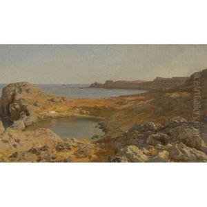 St. Paul's Bay At Lindos, Rhodes by Lord Frederick Leighton
