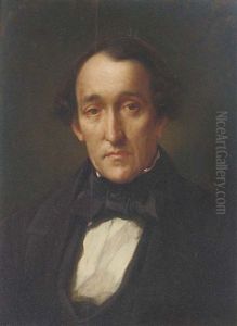Portrait Of Dr. Frederic Septimus Leighton, The Artist's Father by Lord Frederick Leighton