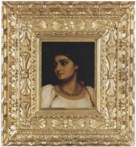 Head Of A Roman Model by Lord Frederick Leighton