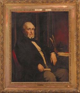 Portrait Of William Keppel, 6th Viscount Barrington In A Black Coat, Holding A Letter At A Desk