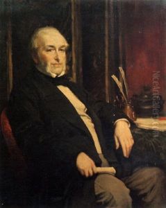 Portrait Of William Keppel, Sixth Viscount Barrington by Lord Frederick Leighton