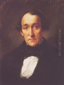 Portrait Of The Artist's Father, Dr Leighton by Lord Frederick Leighton