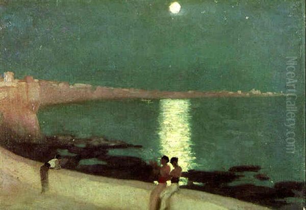 The Bay Of Cadiz - Moonlight - view 1
