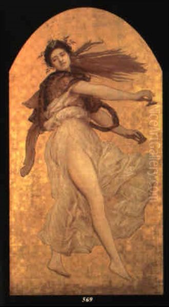 A Dancing Girl With Cymbals In A White Robe - view 1