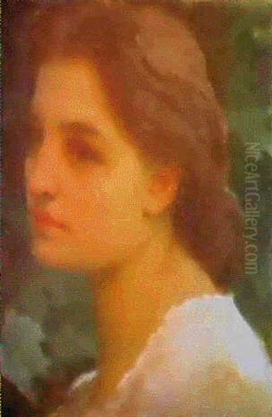 A Bust Portrait Of A Pretty Young Girl - view 1