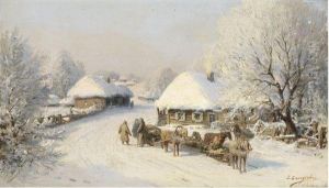 Frosty Day by Fedor Vasilevic Belousov