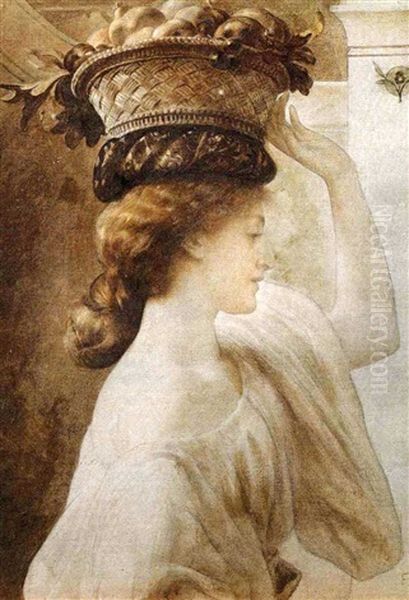 Eucharis: A Girl With A Basket Of Fruit - view 1