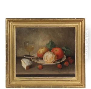 Still Life With Fruit, Cake And Wine by Scott Leighton