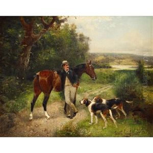 Horseman And Hounds; Summer Pasture (2 Works) by Scott Leighton
