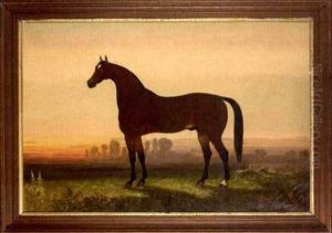 Portrait Of A Race Horse: Young "monarch"