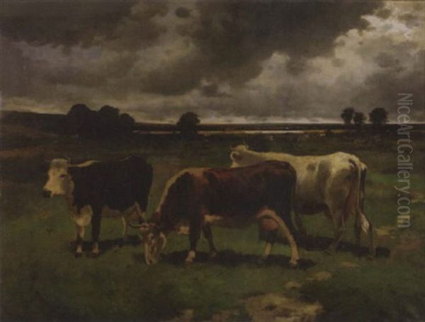 A Pastoral Landscape With Grazing Cattle - view 1