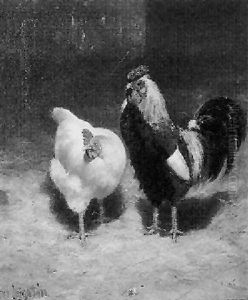 Rooster And Hen by Scott Leighton