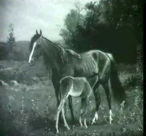 Mare And Foal by Scott Leighton