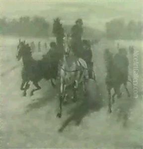 Sleighing Scene by Scott Leighton