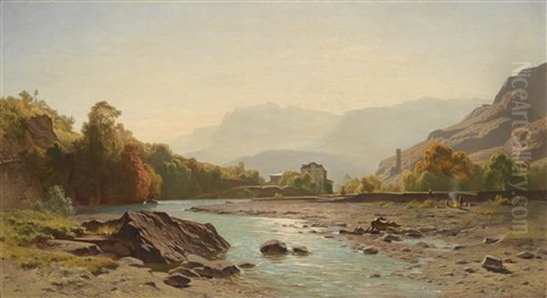 An Der Talfer Bei Botzen - view 1