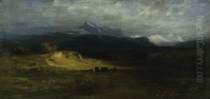 Gewitterstimmung Uber Den Alpen by Franz Leinecker