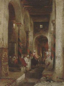 Mosque Interior by Heinrich Leinweber