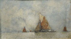 Sailing Boats Near The Lagoon by Karl Leipold