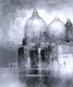 Blick Auf Santa Maria De La Salute In Venedig