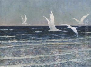 White Cranes by Walter Leistikow