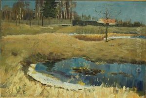 Brandenburgische Dorflandschaft by Walter Leistikow
