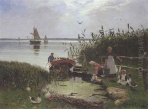 Am Jasmunder Bodden Auf Rugen by Walter Leistikow