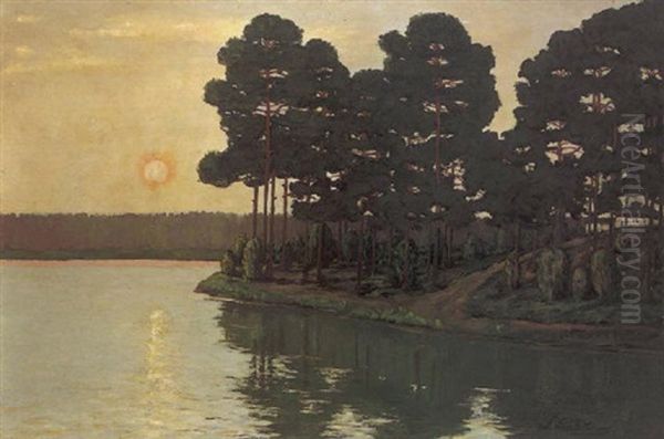 Markischer See Bei Sonnenuntergang - view 1