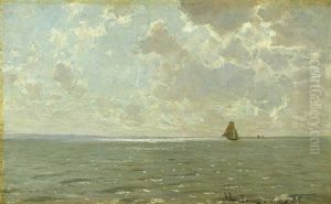 Seestuck Mit Segelschiffen (breege) by Walter Leistikow