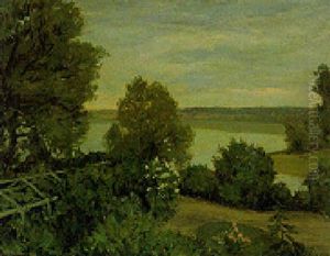 A Summer Garden By A Lakeside