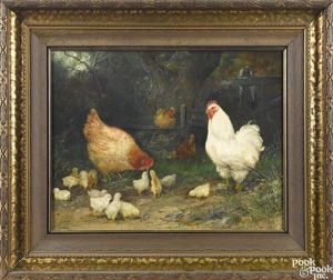 Chickens And Their Chicks by Mary B. Leisz