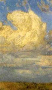 Grose Wolke Uber Einer Sommerlandschaft by Thomas Leitner