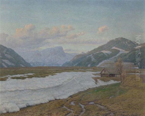 Letzter Schnee (motiv Bei Aflenz, Steiermark) - view 1