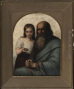 Man With Girl by Eugene Joseph Lejeune