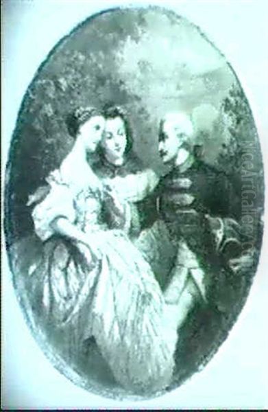 Kavalier Und Zwei Damen Der Rokoko-zeit - view 1