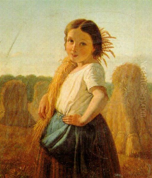 The Little Gleaner by Henry Lejeune