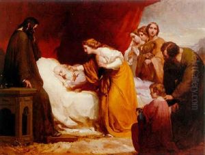 Lear And Cordelia by Henry Lejeune
