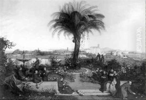 Le Jardin Du Couvent De Saint Bonaventure Sule Mont Palatin, A Rome