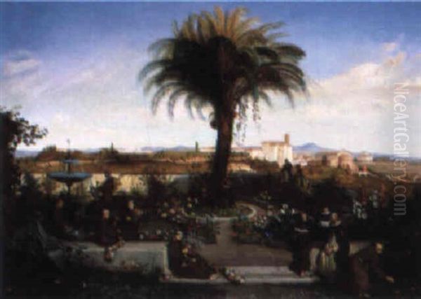 The Walled Garden Of Saint Bonaventure On Mount Palantine In Rome - view 1
