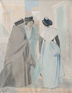 Trois Arlesiennes by Leo Lelee