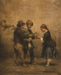 Nino Jugando by Adolphe Pierre Leleux