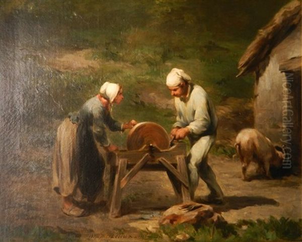 Breton Peasant Scene - view 1
