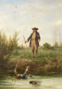 Der Nichtschwimmer by Adolphe Pierre Leleux